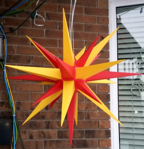 Herrnhuter Plastic Star A7 yellow/red - Image 2