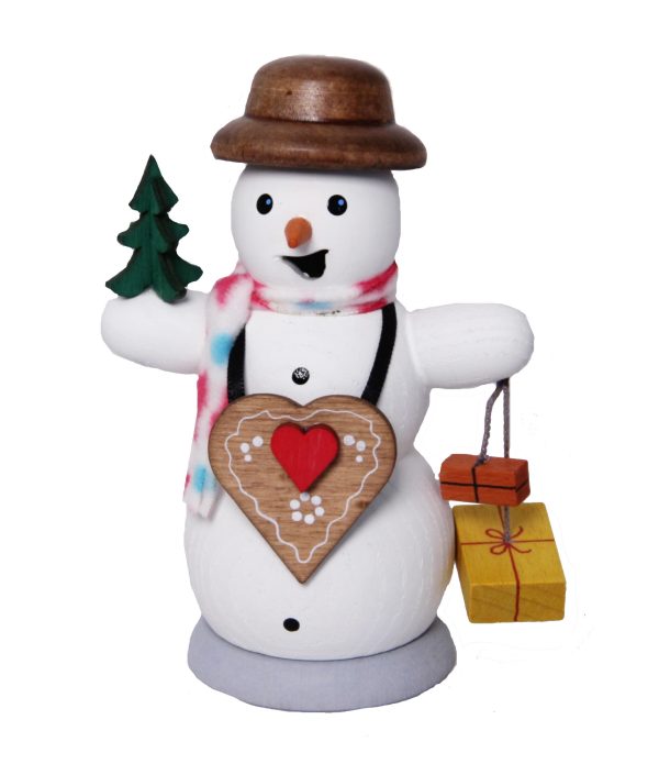 Incense Smoker Snowman with Gingerbread Heart - Image 2