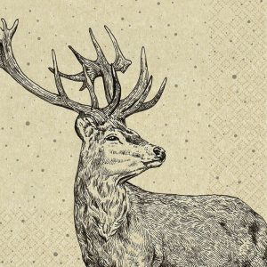 Decoupage Napkins Proud Deer