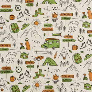 Decoupage Napkins Time for Camping