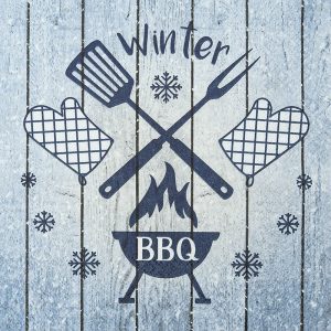 Decoupage Napkins Winter BBQ
