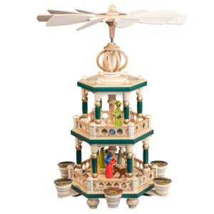 Christmas Pyramid Christmas Story green