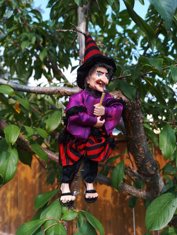 Kitchen Witch Doll Farina purple