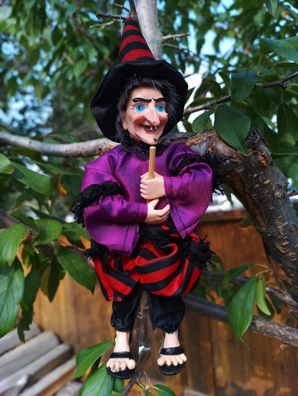Kitchen Witch Doll Farina purple - Image 2
