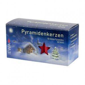 Christmas Pyramid Candles red
