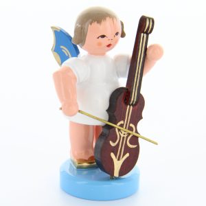 Angel with Cello, blue