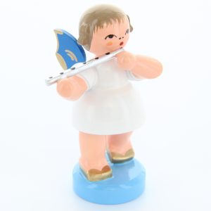 Angel with Flute, blue