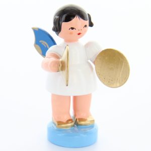 Angel with Cymbals, blue
