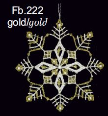 Lace Ornament Snowstar 1 gold 2465-71-222