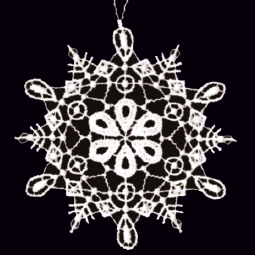 Lace Ornament Snowstar 2 - 2490-72