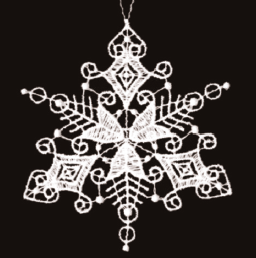Lace Ornament Snowstar 3 - 2490-73
