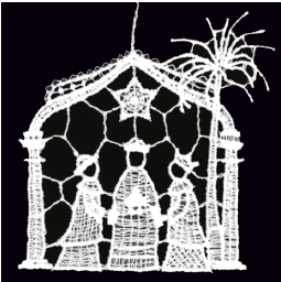 Lace Ornament Three Wise Men 2751-73