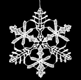Lace Ornament Snowstar 2 - 2771-72
