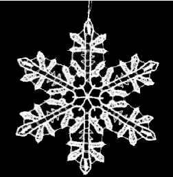 Lace Ornament Snowstar 3 - 2771-73