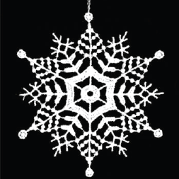Lace Ornament Snowstar 1 - 2846-71