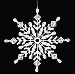 Lace Ornament Snowstar 2 - 2846-72
