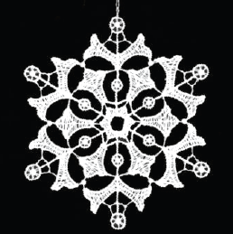 Lace Ornament Snowstar 3 - 2846-73