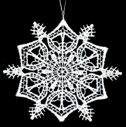 Lace Ornament Snowstar 1 - 2899-71