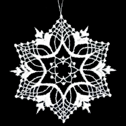 Lace Ornament Snowstar 2 - 2899-72