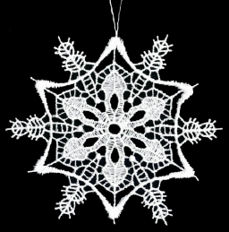 Lace Ornament Snowstar 3 - 2899-73