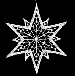 Lace Ornament Star 1 - 2927-71