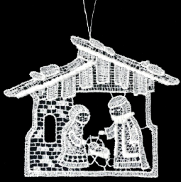 Lace Ornament Nativity scene 2931-72