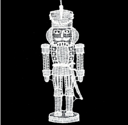 Lace Ornament Nutcracker 1 - 2944-71