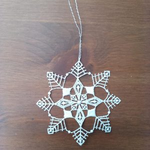 Lace Ornament Snowstar 1 - 2490-71
