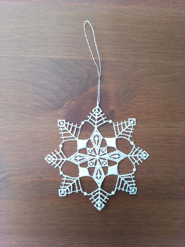 Lace Ornament Snowstar 1 - 2490-71