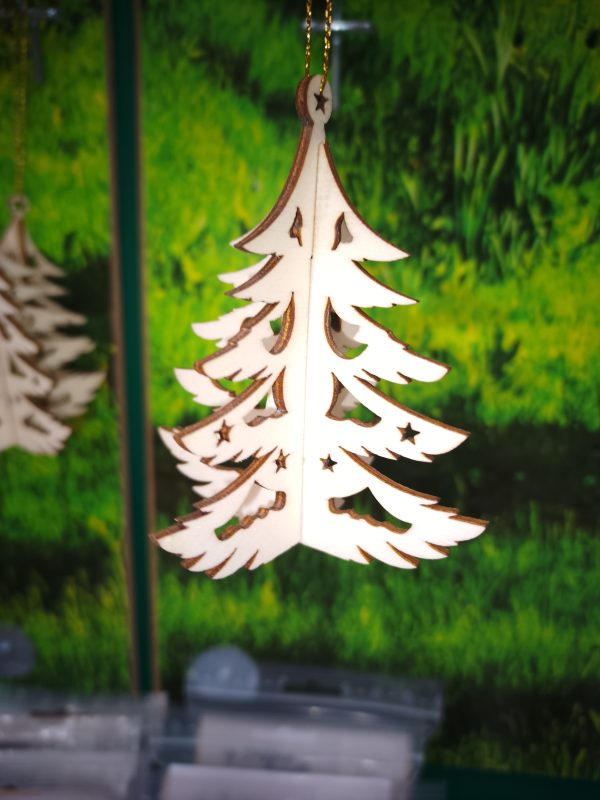 Wooden Ornament 3D Tree - Image 2