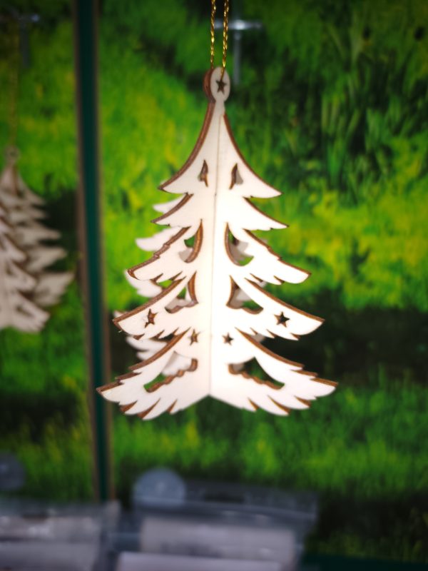 Wooden Ornament 3D Tree - Image 3