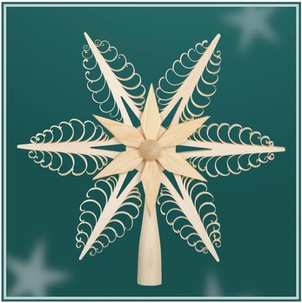 Wooden Tree Topper A401 natural