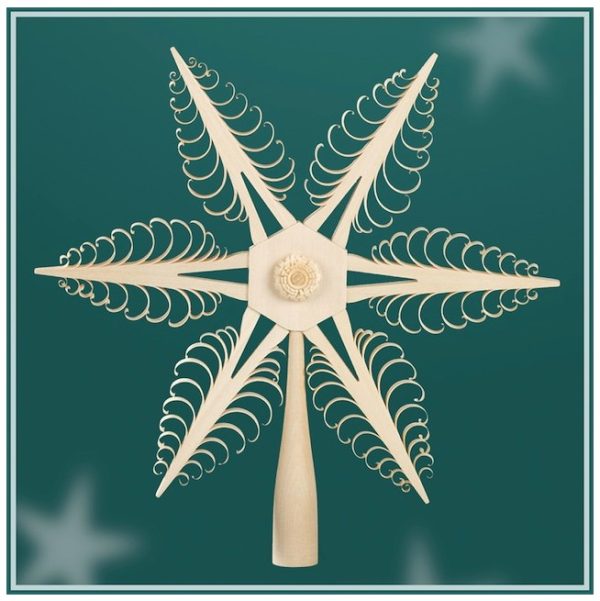 Wooden Tree Topper A407 natural