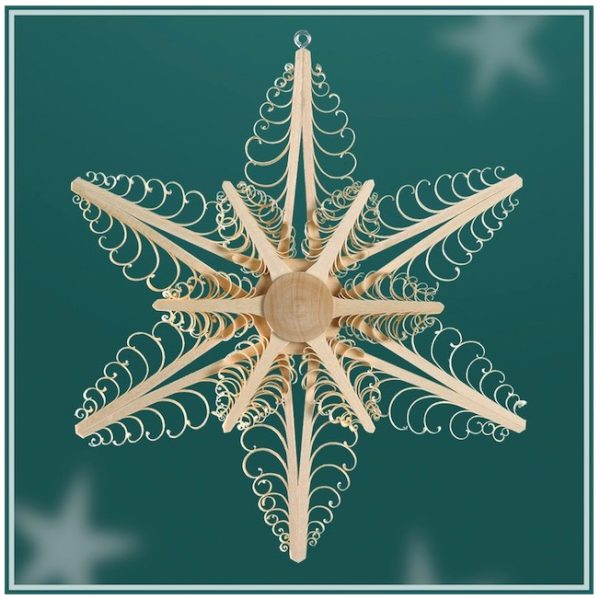 Wooden Star A110 natural 24 cm