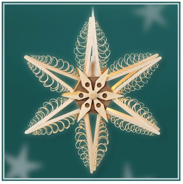 Lighted Star A234 natural 31 cm