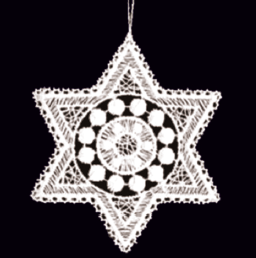 Lace Ornament Snowstar 1 - 2121-71