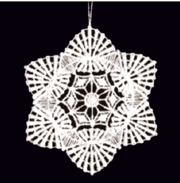 Lace Ornament Snowstar 2 - 2121-72