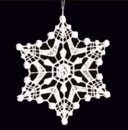 Lace Ornament Snowstar 3 - 2121-73