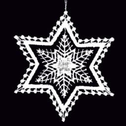 Lace Ornament Snowstar 1 inside movable 2170-71