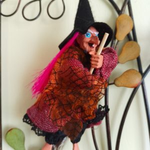 Kitchen Witch Doll Alicia red