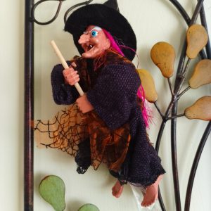 Kitchen Witch Doll Alicia purple