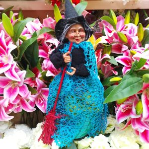 Kitchen Witch Doll Dora teal