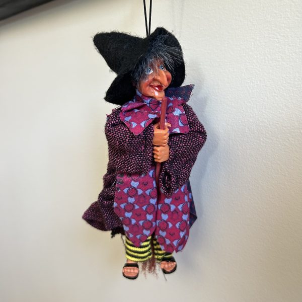 Kitchen Witch Doll Johanna purple - Image 2