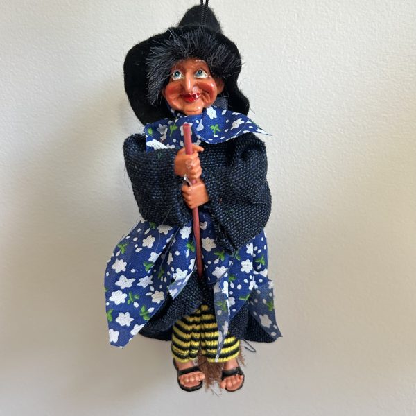 Kitchen Witch Doll Johanna blue - E - Image 3