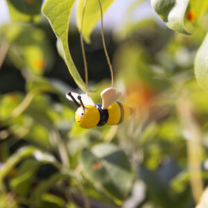 Wooden Ornament Bees