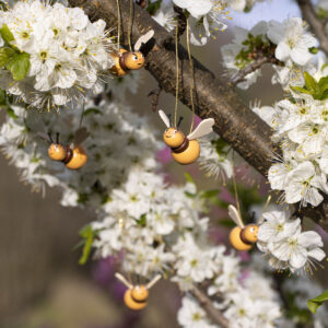 Wooden Ornament Bumble Bees