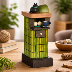 Incense Smoker Tile Stove green