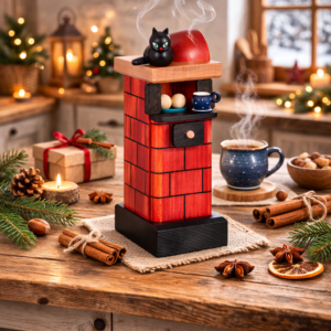 Incense Smoker Tile Stove red