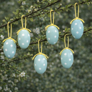 Wooden Easter Eggs green 6