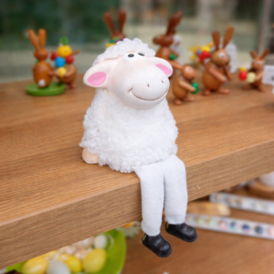 Sheep with dangling legs